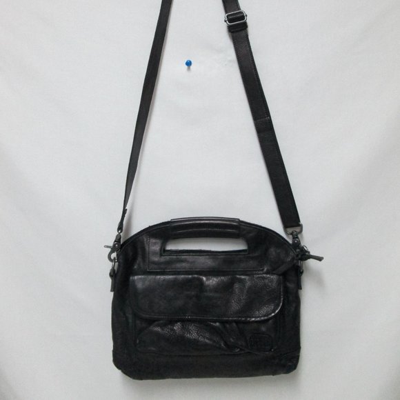 Bed Stu Handbags - Bed Stu black Leather crossbody shoulder bag purse adjustable convertible